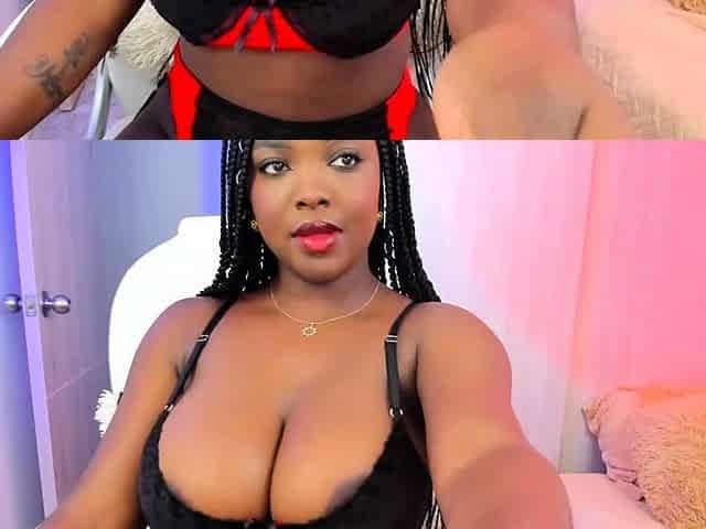 Black MILF with BIG boobs dancing and teasing