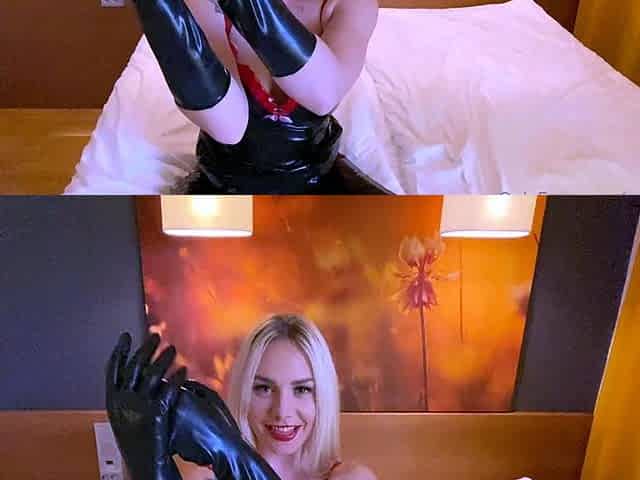 Gum chewing blonde amateur sult gives nice handjob