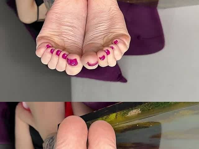 My Pretty Pink Soles and Long Toes