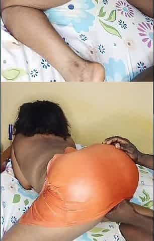 My Best Christmas Present Is My Stepsister with a Big Pussy, on All Fours on My Bed.