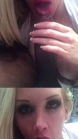 Blonde With Natural Big Boobs Loves Putting A Toy In Her