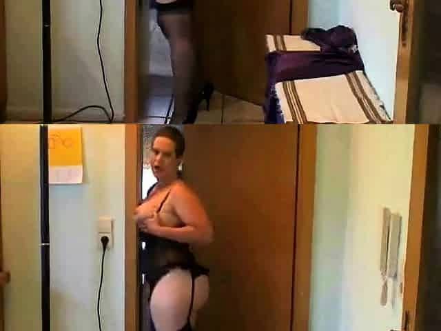 German BBW Iris Von Hayden Rides an Inflatable Dildo