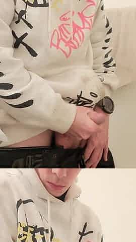 Biggest schlong close up with priceless leak
