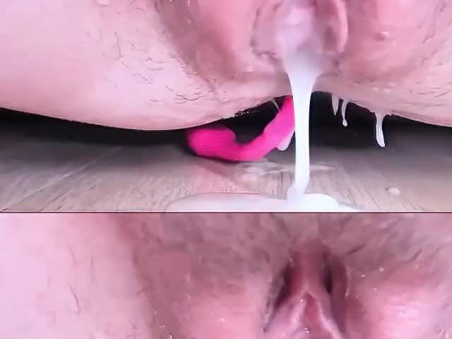 Incredible closeup of creamy ejaculating pussy in high definition video