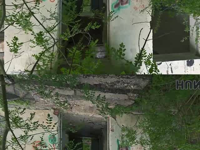 HUNT4K. Hot Russian brunette unleashed herself and fucked in public ruins in front of her BF