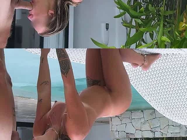 Fit Blonde Wanted To Have Fun In The Hostel Pool