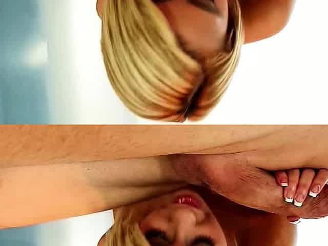 Tiny blonde Teen Masseuse give extra Service to older Client