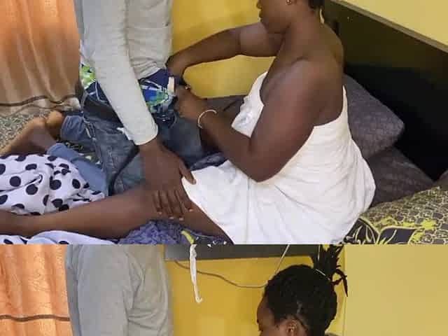 Lewd stepmom bangs Afro BBC