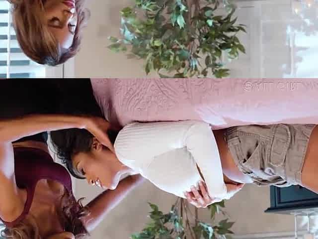 Kylie and ember lesbo facial massage joy