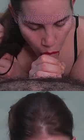 Sexy Redhead Anna Gives Blowjobs and Sucks Various Objects