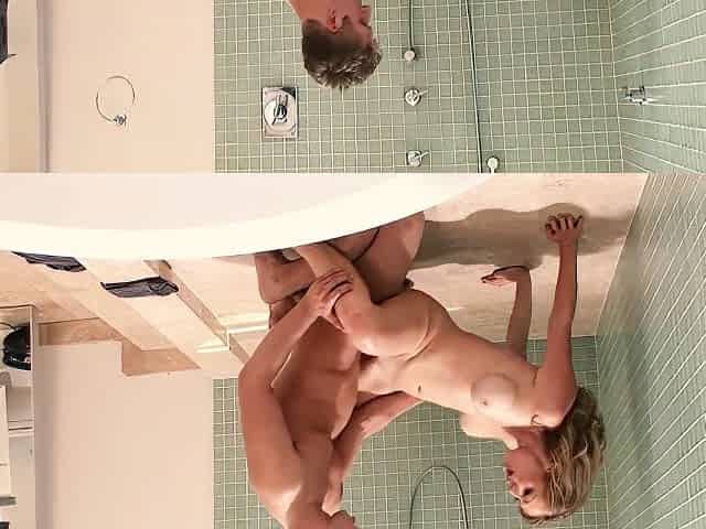 Adrianna Nicole Gets Down On Her Knees In The Shower For A Hot Dp Threesome