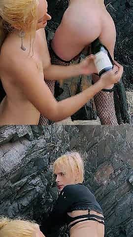 BOTTLE in THE BUTT!!! OUTDOOR