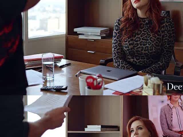 Domineering redhead Maitland Ward is getting reversed and fucked