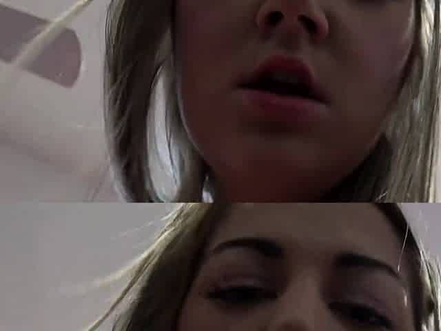 Lily Adams rides daddy's dick and begs for his cum