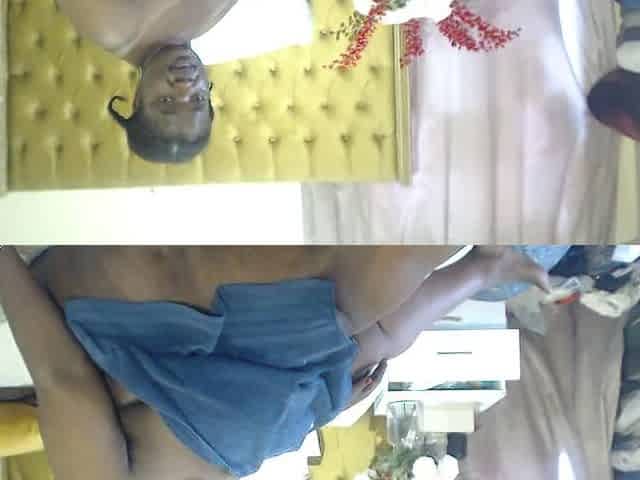 Mature BBW Towel Tease and Masturbation