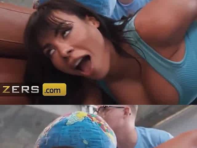Horny guy fucks her slutty stepsister while his girlfriend is looking for her
