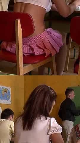 Sexy Students Flirts with Hot Teacher, Blowjobs and Fucks Hard Compilation