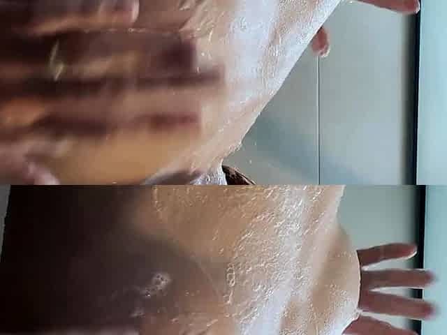 College Teen Anal Solo in Bathroom