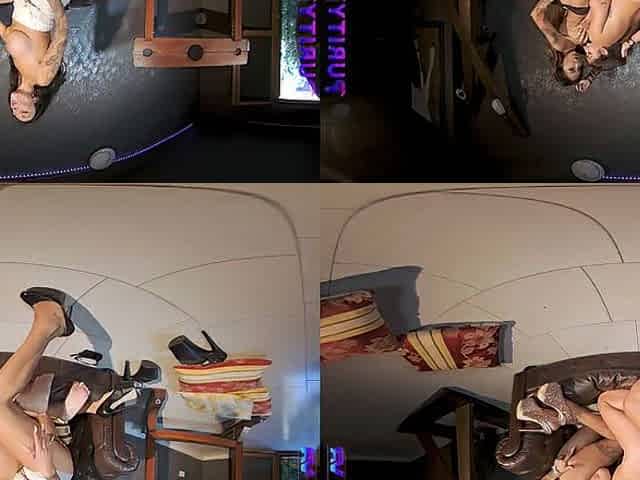 PURITYVR Trio thong-on with Giulia, Benny, and Ale