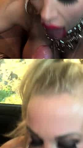 Mexicana blowjob with her big boobs