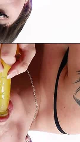 Fucking the Ass of the Little Slut with the Hairy Pussy