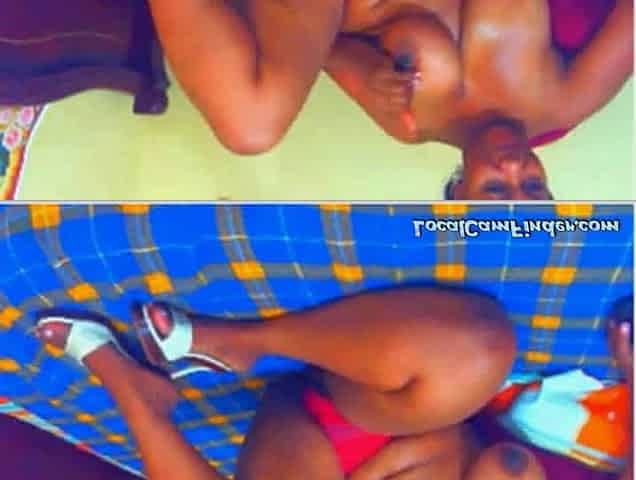 Busty Ebony Mama Shows Off on Webcam