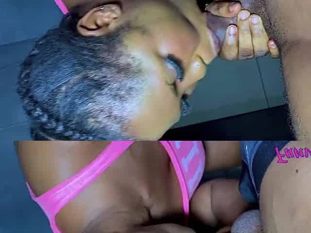 Afro mother i'd like to fuck and a pink cap BBC