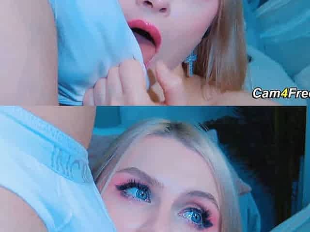 Blonde Slut Loves to Please Her Man
