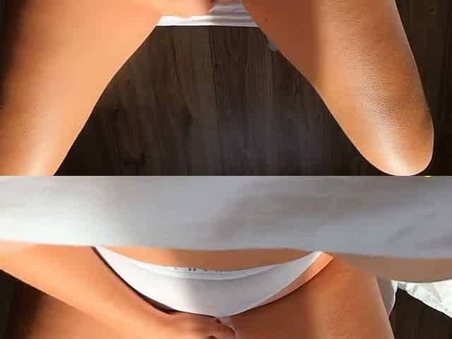 Big-Titted British Teen's Wet Pussy Masturbation