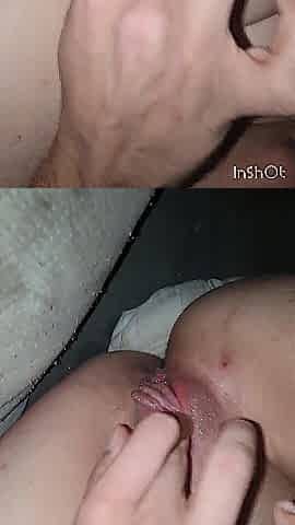 Late night oral-job squirt session