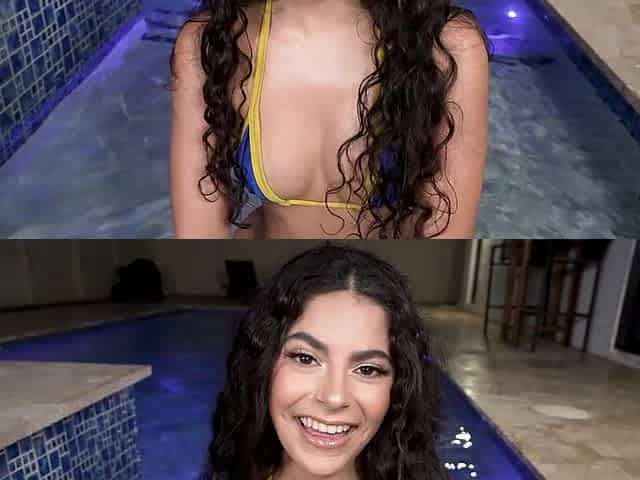 YNGR - Hotty Gostosa Gets Banged Poolside And Takes A Facial