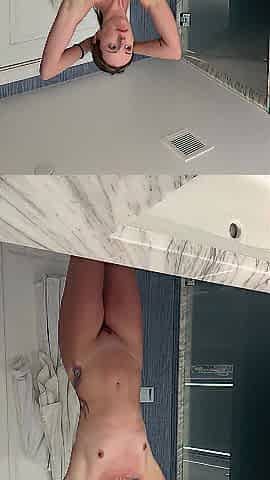 Fingering Myself Hard in the Shower!
