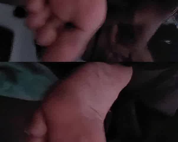 1023FEET step sibling gives tugjob with soft soles