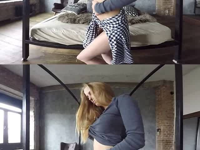 Fit Blond Sexy Striptease
