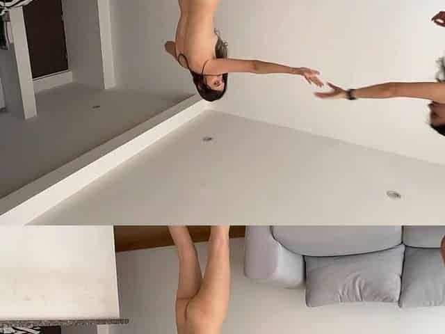 Female Fight Between Lesbians in Underwear and Nude