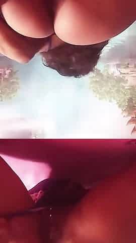 Bent Over Shaking My Booty Rubbing Teasing Fingering My Pink Wet Pussy