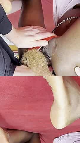 Anal Creampie - Black Girl Loves Anal with Her White Daddy