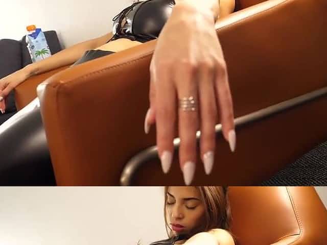 Mind Control - Leather Leggings Hypno Mind Fuck
