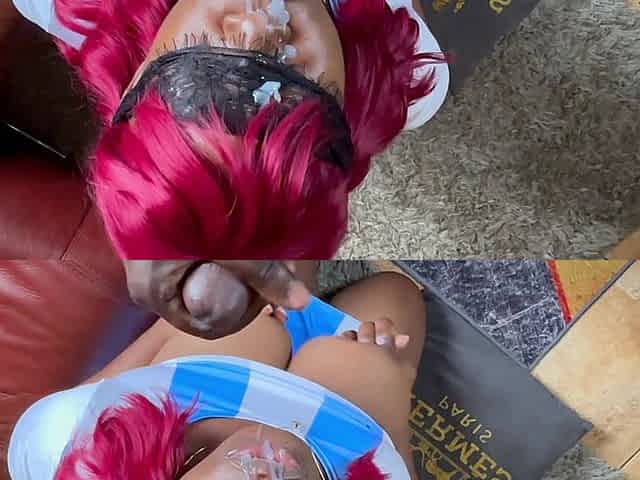 Ultimate Ebony BBC Blowjob Compilation: Deepthroats, Messy Facials and Swallowing
