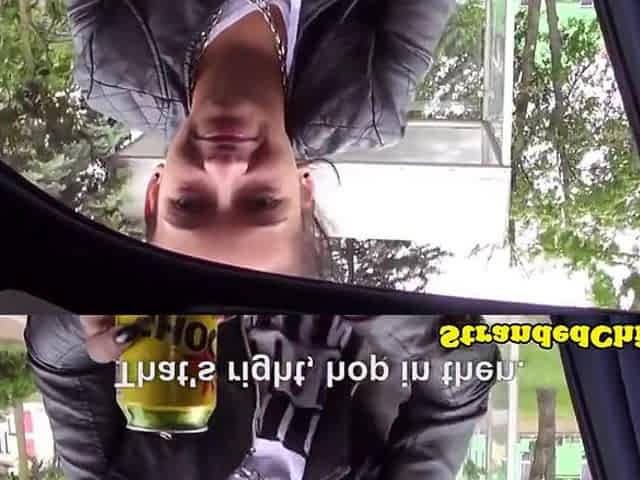 Pickedup Public Amateur Jerking Driver
