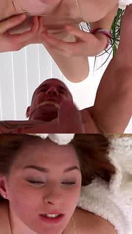 DP and creampie for nasty teen