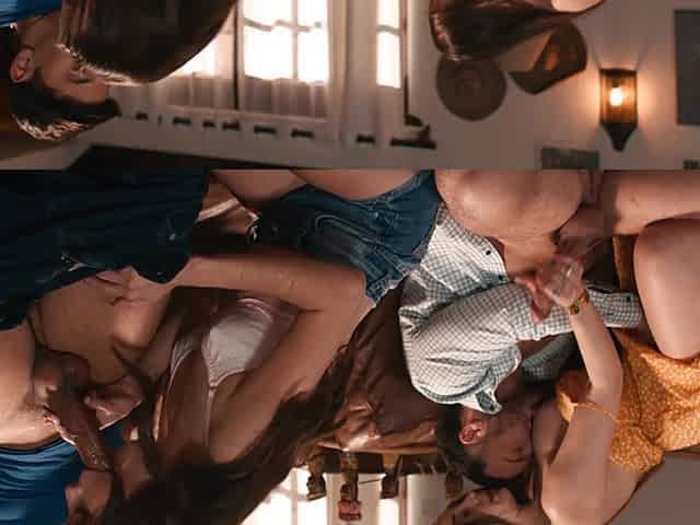 Two cute girls are not enough for a guy in a foursome
