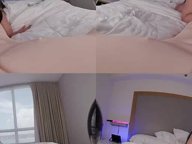 BBW horny babe vr porn video