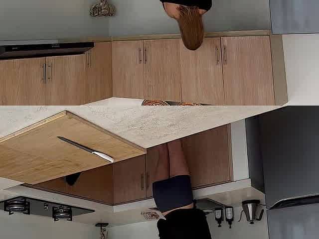 Sexy Cutie Cleans Her Kitchen In Breathtaking Outfit
