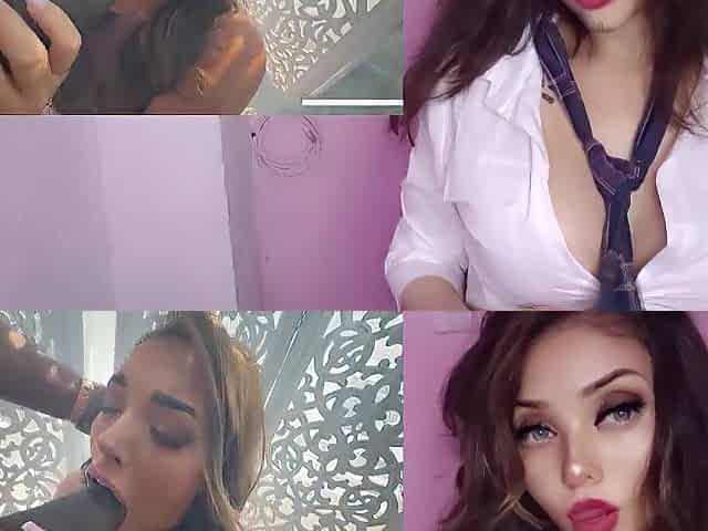 Large-breasted and voluptuous, that babe eats the huge rod on BBC