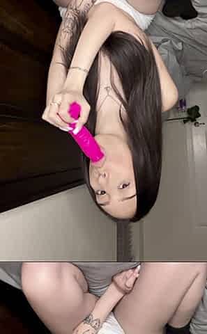 Watch Me Spit All Over My Dildo and Fuck My Messy Pussy with It