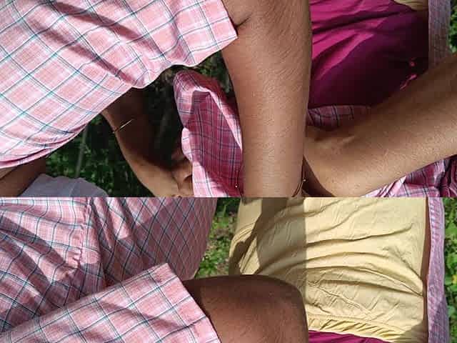 College Student with Uniform Lesbian Outdoor