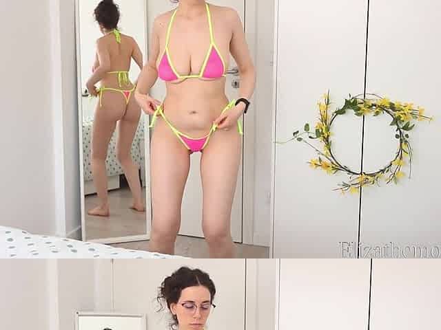 Neon Bikini Strip Dance