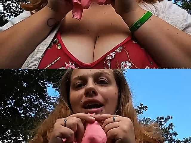 Great Big Boobs On Masturbating Redhead