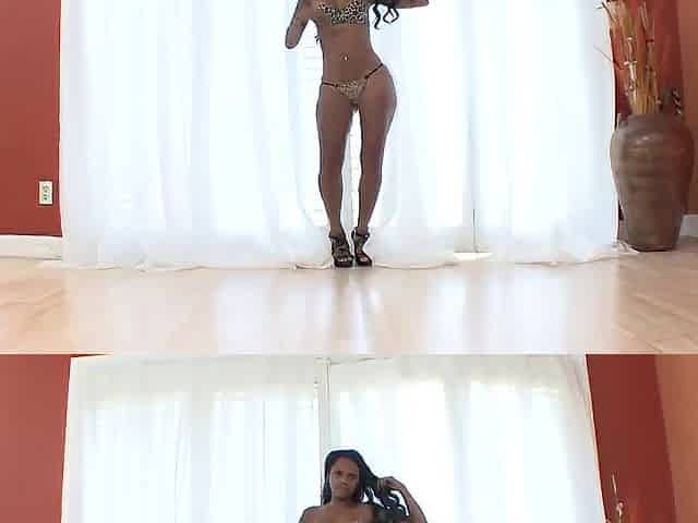 Hawt black cutie with a admirable large booty gets pounded by a white wang